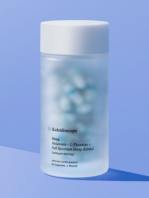 Sleep - Kaleidoscope Labs Pill Packaging Design, Dietary Supplements Packaging, Pill Packaging, Supplement Bottles, Vitamin Brands, Healthcare Branding, Supplements Packaging, Pill Bottle, Sleep Supplements