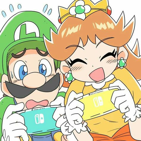 Imágenes que me gustan para dibujar Luigi And Daisy, Don King, Mario Comics, Super Mario Princess, Mario Fan Art, Super Mario And Luigi, Nintendo Fan Art, Super Mario Galaxy, Princess Daisy