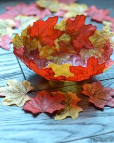 Fall leaf garland