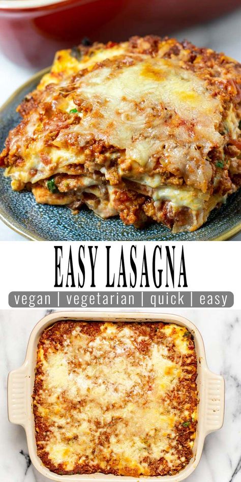 Vegan Gluten Free Lasagna Recipe, Pescatarian Lasagna Recipe, Easy Vegan Lasagna Recipe, Roasted Vegetable Lasagna Recipe, Egg Free Lasagna Recipe, Vegan Gluten Free Lasagna, Beyond Meat Lasagna, Vegetarian Lasagna Easy, Eggless Lasagna