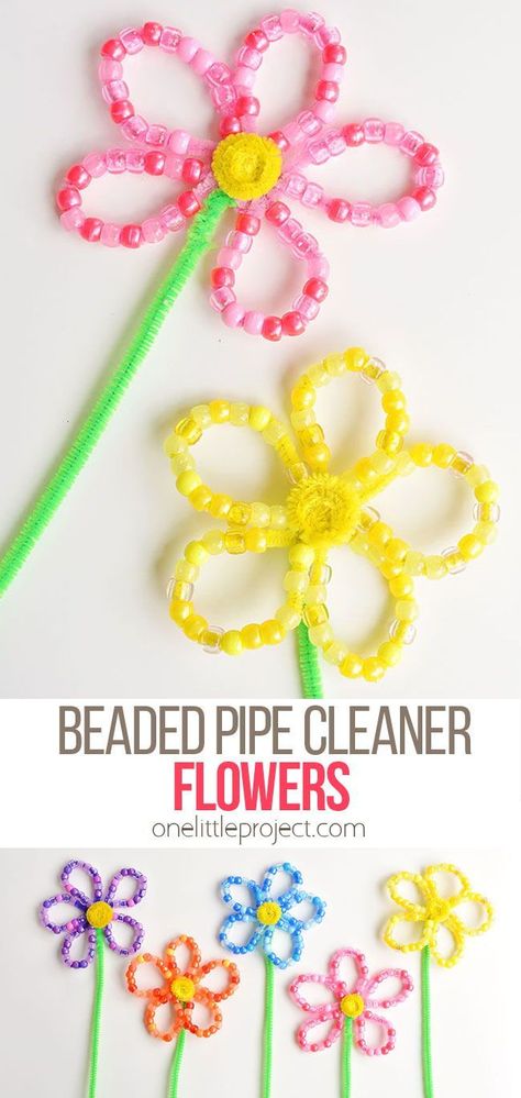 Spring Arts And Crafts, Spring Flower Crafts, Clean Flowers, April Crafts, Pipe Cleaner Flowers, Spring Crafts For Kids, Mothers Day Crafts For Kids, Church Crafts, Daycare Crafts