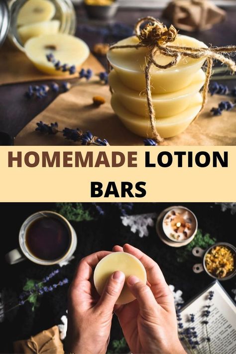 hands holding homemade lotion bad Lotion Bar Scents, Lotion Recipes Homemade, Diy Homemade Gift Ideas, Solid Lotion Bar Recipe, Diy Lotion Bars, Bars With Coconut, Lotion Bar Recipe, Homemade Lotion Recipe, Homemade Lotions