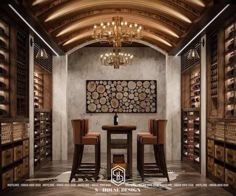 Beautiful wine cellar design ideas - luxury on Behance Wine Cellar Design Luxury, Wine Room Ideas In House Luxury, Wine Lounge Room Ideas, Wine Tasting Room Ideas, Luxury Wine Cellar, Cantina Vini, Cellar Inspiration, Wine Glass Display, Cellar Ideas