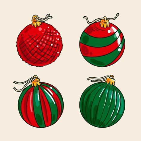 Christmas Decorations Drawings, Hand Drawn Christmas, Merry Christmas Wallpaper, Merry Christmas Background, Ornament Drawing, Christmas Ball Ornaments, Xmas Wallpaper, Kawaii Christmas, Vector Christmas