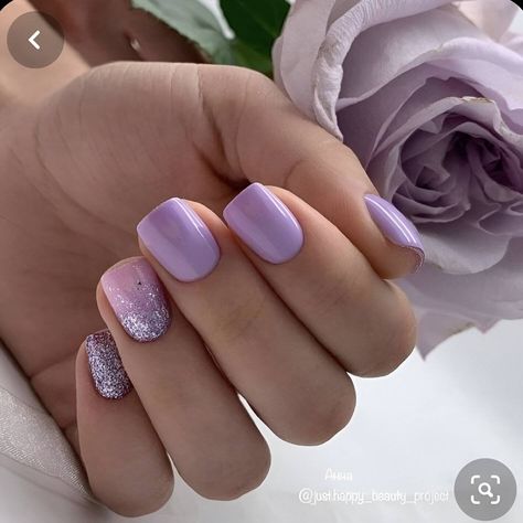 30 Elegant Purple Nail Designs That Are The Epitome Of Beauty - 128 Lilac Nails Design, Purple Gel Nails, Violet Nails, Feather Nails, Unghie Sfumate, Gel Toe Nails, Lilac Nails, Pink Gel Nails, Purple Nail Designs