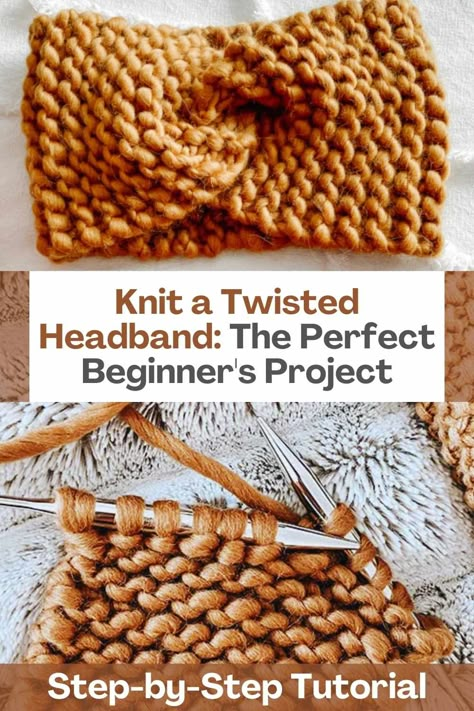 Are you new to knitting and looking for a simple project to help you get started? Look no further than a twisted headband. This easy-to-make accessory is perfect for beginners and can be completed in just a few hours. To knit a twisted headband, you will need some soft and cozy yarn and a pair of knitting needles. There are many different yarns and colors to choose from, so you can pick one that suits your style and preferences. The twisted headband typically begins with a simple cast on... How To Knit A Headband For Beginners, Knitting Headbands For Beginners, Knitted Head Band, Free Knitted Headband Patterns, Chunky Knit Headband, Best Knitting Patterns, Knitted Headband Free Pattern, Chunky Twists, Knit Headband Pattern