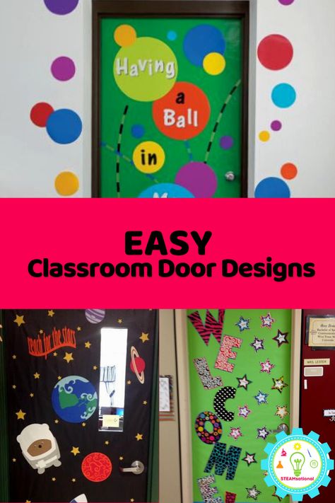 Super Easy Classroom Door Decorations Anyone Can Make! 9 Fun Classroom Door Decorations, Classroom Door Ideas Prek, Activity Corner Ideas For Classroom, Door Decorations Classroom Literacy Week, How To Decorate Classroom Door, Easy Door Decorations Classroom Simple, Welcome Back Classroom Door Ideas, Prek Door Ideas, Class Door Decoration Ideas For Preschool