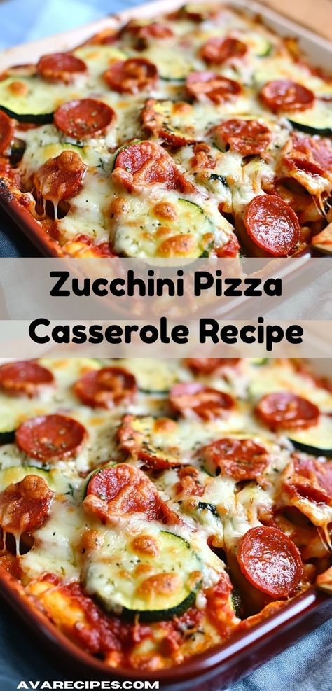 Looking for dinner ideas? Try this zucchini pizza casserole recipe! Among the best dinner recipes, it's an easy dinner idea perfect for families. This casserole recipe is a must-try for zucchini pizza casserole lovers. Zucchini Pizza Casserole, The Best Dinner Recipes, Casserole Recipes For Dinner, Pizza Casserole Recipe, Zucchini Pizza, Pizza Dinner, Healthy Dinner Options, Zucchini Pizzas, Cheesy Zucchini