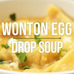 Eggdrop Soup Recipe Video, Egg Drop Wonton Soup Recipe, Eggdrop Soup Recipe, Egg Drop Ideas, Soup Recipes Asian, Soup Chinese, Appetizer Wraps, Wonton Soup Recipe, Healthy Calories