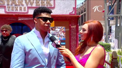 Juan Soto on his Red Carpet fit and the All-Star game | 07/16/2024 Star Suit, History Podcasts, Juan Soto, Team Schedule, Carpet Fitting, Game Tickets, Vip Tickets, World Baseball Classic, Youth Baseball