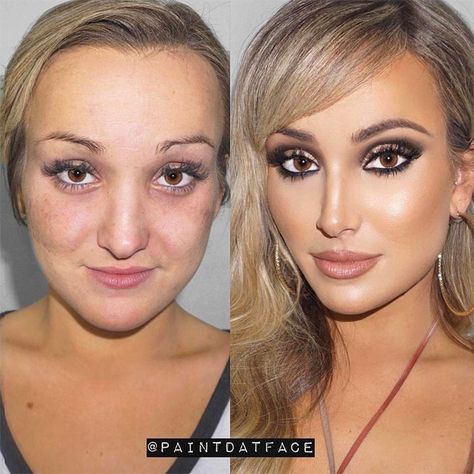 After you have a look at these before and after makeup looks, you will never doubt the fact that magic exists. What is more, you can master it, as well! Crazy Contour, Before And After Makeup, Makeup Before And After, Makeup Eraser, Power Of Makeup, Mascara Tips, Contour Palette, Crazy Makeup, Makeup Transformation