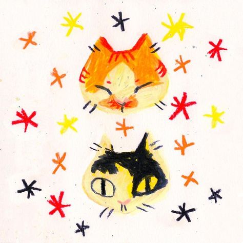 Phoebe Dee | My adorable cats! This is from a birthday card for my mum, happy birthday mum! ❤️🥳 . . #birthdaycarddesign #carddesign #illustrator… | Instagram Cat Doodle Simple, Happy Birthday Mum, Happy Birthday Drawings, Happy Birthday Cat, Birthday Doodle, Birthday Cartoon, Painting Birthday, Birthday Card Drawing, Birthday Illustration