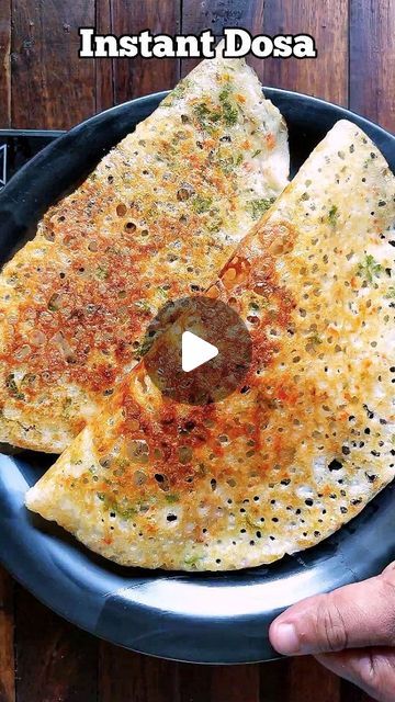 Instant Dosa Batter Recipe, Sooji Dosa Recipe, 5 Minutes Snacks Recipes, Dosa Recipe Easy, Instant Rava Dosa Recipe, How To Make Dosa At Home, Easy Dosa Recipe, 5 Minute Recipes Snacks, Rawa Dosa Recipes