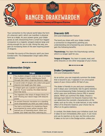 Preview the Drakewarden Ranger Subclass From Fizban's Treasury of Dragons! - Posts - D&D Beyond Dnd Drakewarden, Drakewarden Ranger, Dnd Sketch, Faerie Dragon, Dragon Inspiration, Ranger Dnd, Ship Mast, Breathing Underwater, Dnd Funny