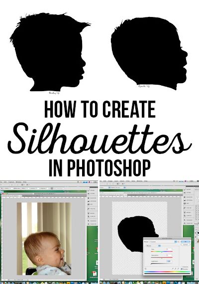 How-to create Silhouettes in Photoshop for Mother's Day via @craftingchicks Preschool Silhouette Craft, How To Make Silhouette Pictures, Diy Silhouette Portrait, Sillouttes Images, Baby Gifts Diy, Child Silhouette, Diy Silhouette, Heart Shadow, Silhouette Cameo 4