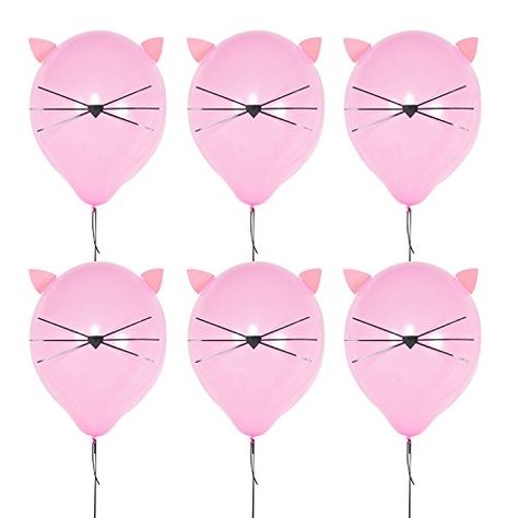 DIY Cat Balloons Large Pink Balloons for Cat Birthday Par... https://smile.amazon.com/dp/B07FP6Z2RY/ref=cm_sw_r_pi_dp_U_x_N3ATDbZBHKZTK Cat Party Favors, Cat Party Decorations, Kitten Birthday Party, Cat Baby Shower, Kids Party Balloons, Cat Themed Parties, Cat Themed Birthday Party, Cat Balloons, Kitten Birthday