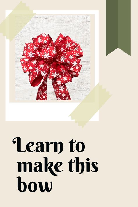 How Do You Make A Wreath Bow, Making Large Bows For Wreaths, How To Make Big Fluffy Bows, How To Make Large Ribbon Bows, How To Make Bows With Ez Bow Maker, Christmas Wreath Bows Diy How To Make, How To Make Large Wreath Bows, How To Make A Big Loopy Bow, Christmas Bows Diy Present