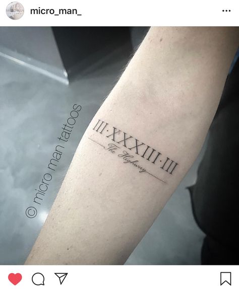 Script and fine line Roman numeral #tattoos Roman Numeral Tattoo Font, Roman Numbers Tattoo, Numbers Tattoo, Roman Tattoo, Roman Numeral Tattoo, Numeral Tattoo, Tatuagem Masculina Pequena, Roman Numeral Tattoos, Date Tattoos