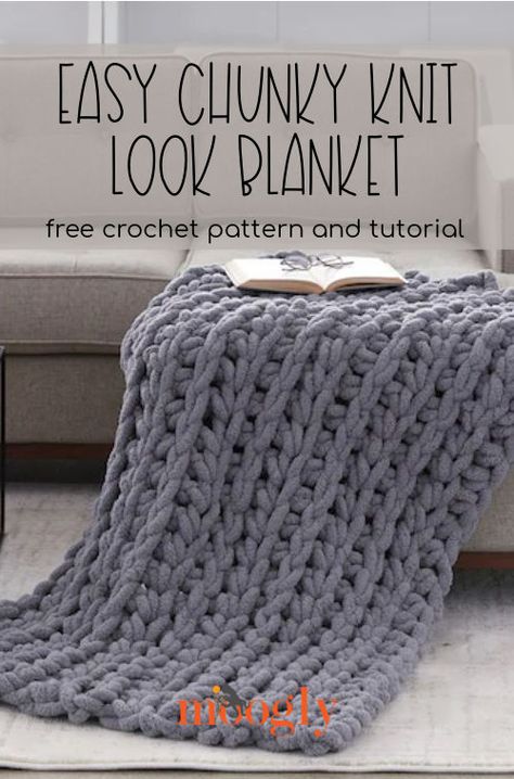 Chunky Crochet Throw Pattern Free, Crochet Chunky Yarn Blanket Pattern Free, Crochet Blanket Patterns Free Thick Yarn, 25mm Crochet Hook Blanket, Blanket Crochet Pattern Free Chunky, Thick Blanket Crochet Pattern, Giant Yarn Crochet Blanket, Arm Crochet Blanket Free Pattern, Extra Thick Yarn Projects