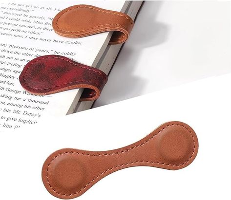 Amazon.com: Magnetic Bookmarks Magnetic Leather Bookmarks Vintage Book Mark Double Sided Magnetic Page Markers Leather Engraved Bookmark for Men Women Teacher Students Book Lovers (1-Pack, Tanned) : Office Products Small Leather Gifts, Scrap Leather Projects, Leather Magnetic Bookmark, Leather Bookmarks, Diy Leather Projects, Reading Accessories, Leather Sewing, Leather Engraving, Leather Craft Patterns