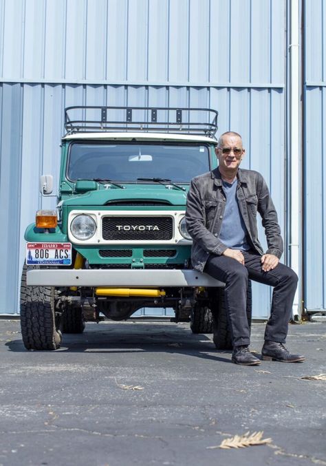 Tom Hanks Is Selling His FJ40 Land Cruiser: $75,000+ USD New Toyota Land Cruiser, Airstream Trailer, Amc Javelin, Toyota Fj40, Sleepless In Seattle, Airstream Trailers, Car Lot, Chrome Wheels, Suzuki Jimny