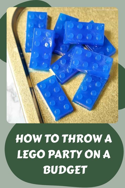 Best Lego Party Ideas! How to throw a LEGO party on a budget. Get DIY LEGO party ideas for decorations, food, and super fun LEGO party games. Diy Lego Party Ideas, Lego Party Activities Kids, Lego 8th Birthday Party, Space Lego Ideas, Lego Birthday Party Decorations Diy, Lego Games For Kids Party, Lego Birthday Party Games, Lego Food Ideas, Diy Lego Birthday Party Ideas