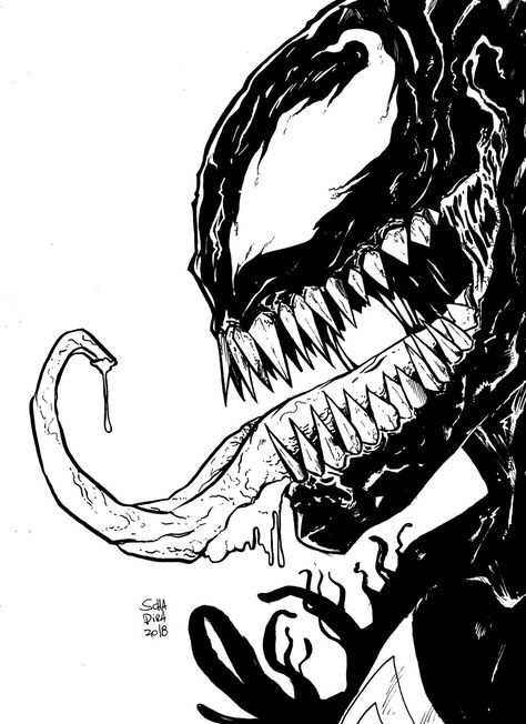 Avengers Fanfiction, Venom Tattoo, Comics Ideas, Drawing Marvel, Marvel Art Drawings, Draw Cartoons, Drawing Comics, Draw Comics, Venom Art