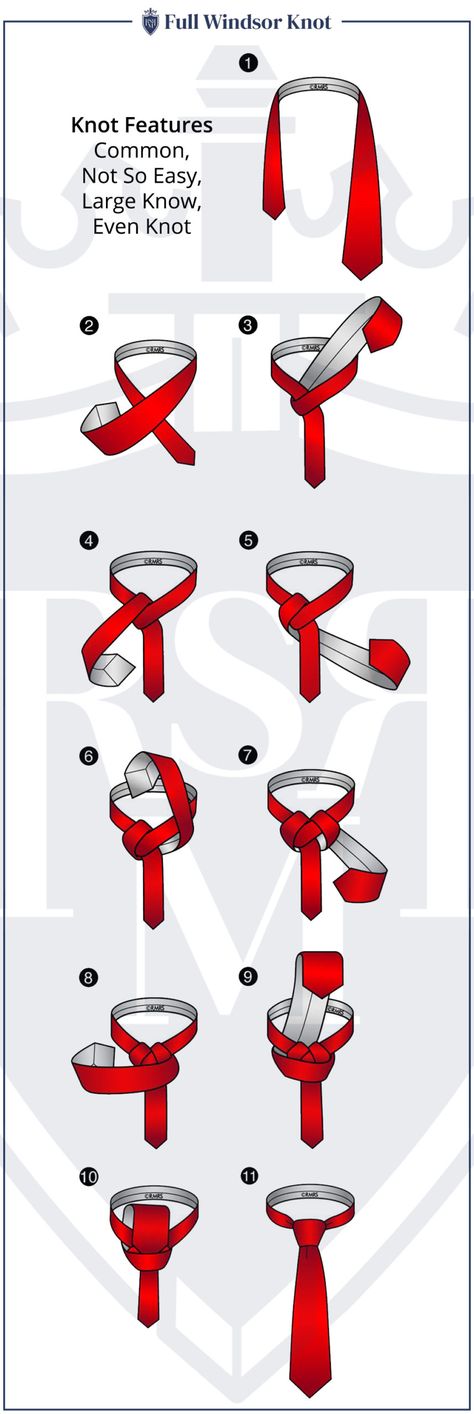 How To Tie A Full Windsor Knot, Full Windsor Tie Knot, Double Windsor Tie Knot, Tali Leher Lelaki, Double Windsor Knot, Double Knot Tie, Windsor Tie Knot, Tie A Tie Easy, Full Windsor Knot