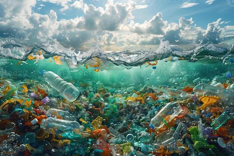 Polluted Ocean, Higher Art, Marine Pollution, Ocean Pollution, Group Project, Senior Project, Water Pollution, Environmental Pollution, Oil Spill