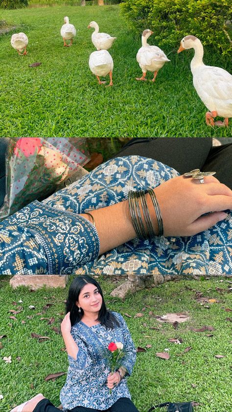 Desi Picnic, Flower Poses, Desi Ootd, Cool Henna Designs, Kurti With Jeans, Goddess Quotes, Random Clicks, Desi Dress, Organza Suits