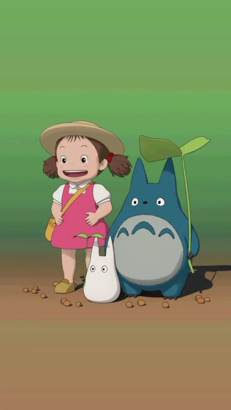 Studio Ghibli Cute Characters, Totoro Characters, Sister Wallpaper, Totoro Art, Studio Ghibli Poster, Studio Ghibli Fanart, Studio Ghibli Characters, Ghibli Artwork, Kiki Delivery