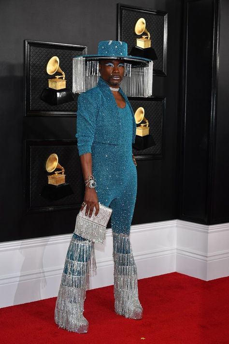 Grammys 2020 Red Carpet: All The Fashion, Outfits & Dresses Grammy Awards 2020, Grammys 2020, Billy Porter, Grammy Awards Red Carpet, Grammys Red Carpet, Versace Gown, Grace Elizabeth, Atelier Versace, Sophie Turner