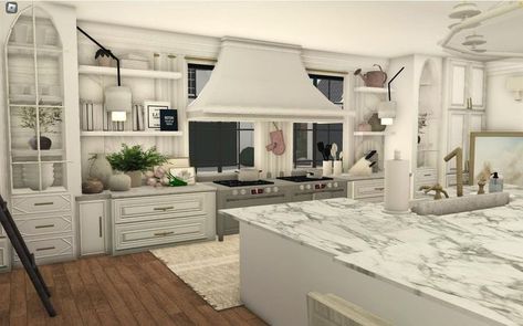 bloxburg small house layouts Bloxburg Kitchen Farmhouse, Kitchen Interior Bloxburg, Bloxburg Interior Kitchen, Fancy Bloxburg Kitchen, House Layouts 3 Story, House Layouts 3 Bedroom, Bloxburg House Inside, Bloxburg Farmhouse Kitchen, Kitchen Bloxburg Ideas