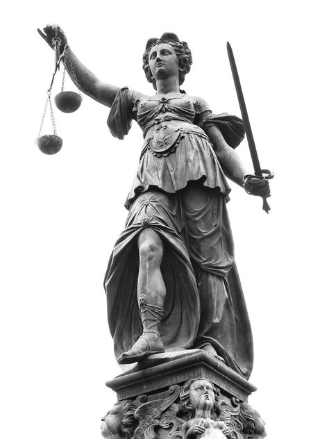 Justice Lady, Lady Justice Statue, Justice Tattoo, Justice Statue, Goddess Of Justice, Statue Tattoo, Lady Justice, Greek Tattoos, Goddess Statue