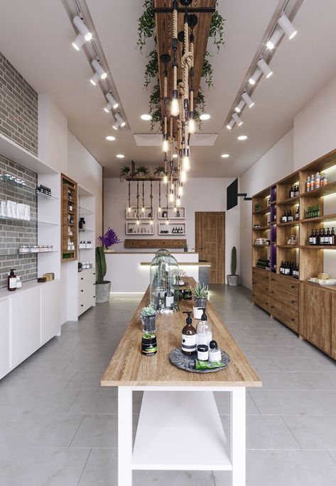 Narrow Retail Store Design, Candle Store Interior, Perfume Store Design, Skincare Store Design, Perfume Store Interior Design, Product Display Retail, Boutique Store Design, Fragrance Retail, Store Lighting