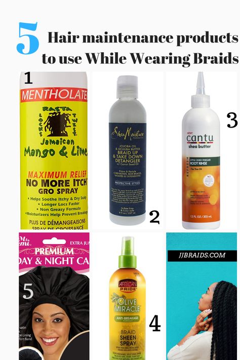 Here are the haircare maintenance products I’ve come to rely on as a decades long consistent braided hairstyle wearer. Braids are a protective style that are often worn by women when they need a no-fussContinue reading Box Braids Night Routine, Box Braid Products, What Products To Use For Box Braids, How To Keep Braids Fresh, Cool Braided Hairstyles Unique, Braiding Hair Products, Braid Refresher, Hair Products For Braids, Products For Braids