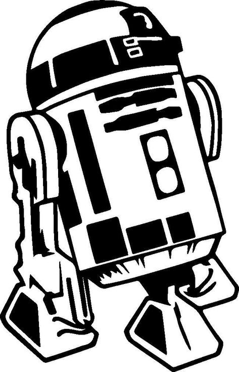 R2d2 Drawing, Star Wars Pumpkin Carving, Star Wars Stencil, Stencils For Kids, Star Wars Halloween, Star Wars R2d2, Drawing Stencils, Geniale Tattoos, Pumpkin Carvings Stencils