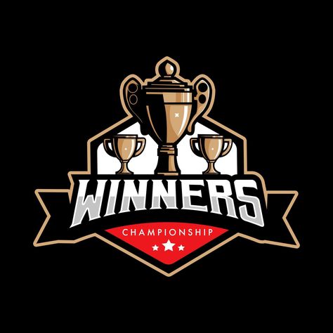 Trophy sport logo design. Winners championship for sports, esport or gaming Trophy Logo, Championship Logo, Cricket Logo, Ram Image, Sport Logo Design, Sports Logo Design, Sport Logo, Sports Logo, Create A Logo