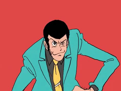 Lupin The Third, Lupin Iii, Ishikawa, Cool Animations, Profile Pictures, Studio Ghibli, Anime Images, Animated Gif, Black Backgrounds