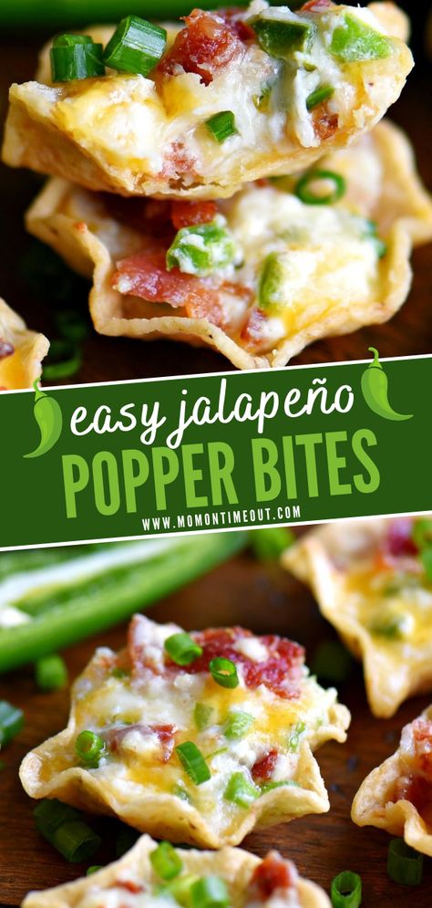 Nacho Bar, Popper Bites, Jalapeno Popper Bites, Best Appetizer Recipes, Appetizers Easy Finger Food, Jalapeno Popper, Recipes Appetizers And Snacks, Tailgate Food, Super Bowl Food