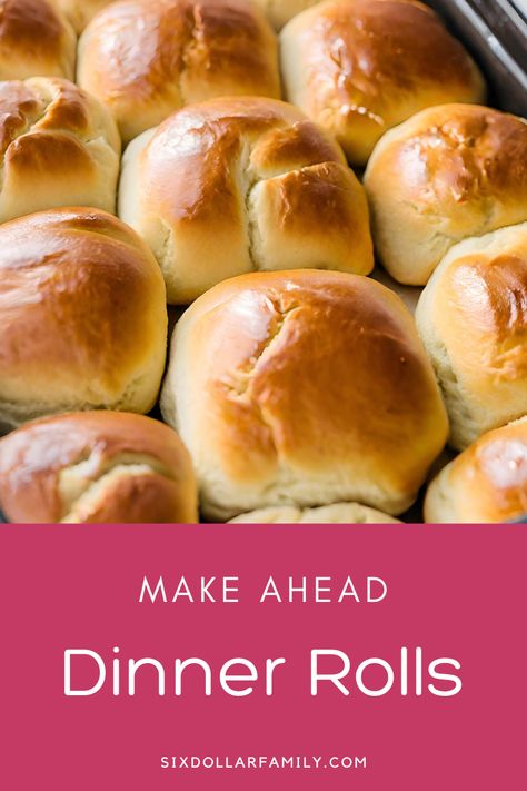 Simplify your meal prep with our make-ahead dinner rolls recipe. Discover the ease of preparing these delicious rolls in advance, ensuring warm, homemade goodness whenever you need it. Elevate your dining experience with this frugal and convenient make-ahead solution! Make Ahead Dinner Rolls Thanksgiving, Thanksgiving Dinner Rolls Make Ahead, Thanksgiving Rolls Make Ahead, Freezer Rolls Make Ahead, Make Ahead Rolls For Thanksgiving, Make Ahead Dinner Rolls Recipe, Make Ahead Yeast Rolls, Store Bought Dinner Rolls, Thanksgiving Rolls Easy