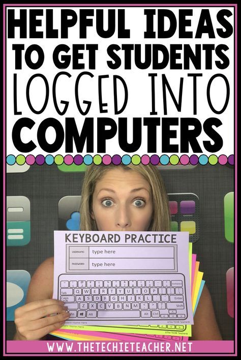 Helpful Ideas to Get Students Logged Into Computers. If your district doesn't utilize Clever badges to automatically sign students into their devices such as Chromebooks and other computers then students need to practice typing their username and password. Come learn some tips to help ease this process so your students gain confidence, become self sufficient and not get discouraged. Technology In Special Education, Computer Lab Worksheets, Stem Room, Teletherapy Activities, Subbing Ideas, Chrome Books, Computer Classroom, Elementary Computer Lab, School Procedures