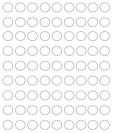 Printable Circle Dots...perfect for making table scatter, craft projects, sewing patterns, appliques, coloring pages, number practice, and more! 100 Circles, Circle Print, Perfect Circle, Picture Of Circle Shape, Sticker Dot Printables, Colored Circles Printable, Circles, 1 Inch Circle Images Free, Scalloped Circle Template