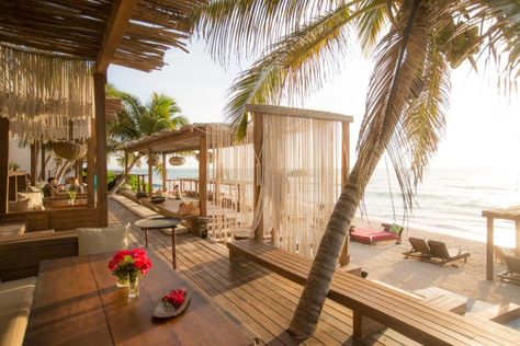 The Most Magical Tulum Beach Hotels You Can't Miss (Plus Map!) - Live Like It's the Weekend Triple Room, Ruins, Tulum Yoga, Tulum Beach Hotels, Tulum Hotels, Wellness Resort, Tulum Beach, Yoga Wellness, Mayan Ruins