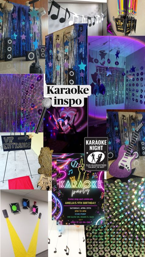 30th Birthday Karaoke Party, Karaoke Theme Party Ideas, Karaoke Decor, Karaoke Party Ideas At Home, Karaoke Birthday Party Ideas, Karaoke Party Ideas Decoration, Karaoke Party Ideas, Karaoke Aesthetic, Party Apartment