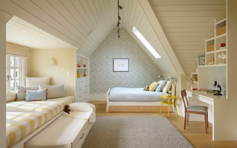 Young Room, Attic Bedroom Designs, Attic Design, Attic Bedrooms, Attic Renovation, Attic Spaces, Attic Bedroom, Attic Rooms, Computer Table