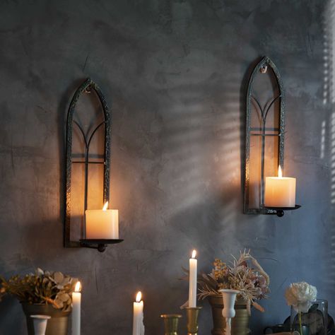 Rustic Wall Candle Holders, Metal Wall Candle Holders, Candle Wall Art, Wall Mounted Candle Holders, Bedroom Candles, Sconces Living Room, Wall Candle, Lantern Candle Decor, Wall Sconces Bedroom