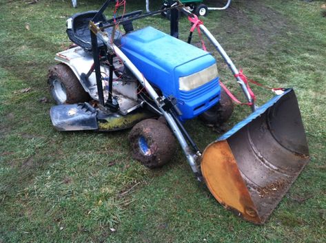 Lawn Tractor Attachments, Lawn Mower Snow Plow, Riding Lawn Mower Attachments, Old Trampoline, Cub Cadet Tractors, Garden Tractor Attachments, Tractor Plow, Front End Loader, Riding Mower Attachments