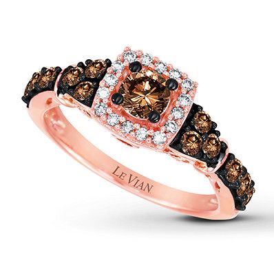 Diamond Halo Wedding Band, Levian Chocolate Diamonds, Chocolate Diamond, Chocolate Diamonds, Le Vian, Rose Engagement Ring, Fancy Diamonds, Brown Diamond, Fancy Jewelry