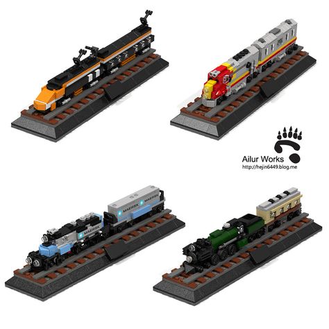 Lego Railway, Lego Micropolis, Miniature Train, Lego Microscale, Lego Train, Micro Lego, Lego Micro, Lego Mechs, Lego Trains